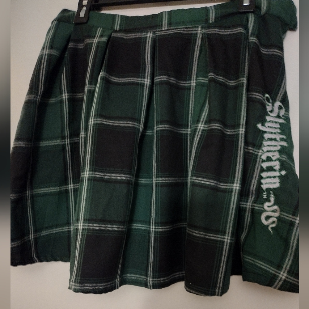 Harry Potter Slytherin green plaid skirt